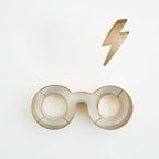 Harry Potters Large Glasses And Scar Fondant Cutter  Set Of 2