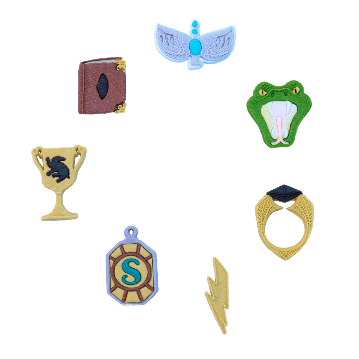 Harry Potter Set de 7 Toppers de Cupcakes Comestibles, Horcrux