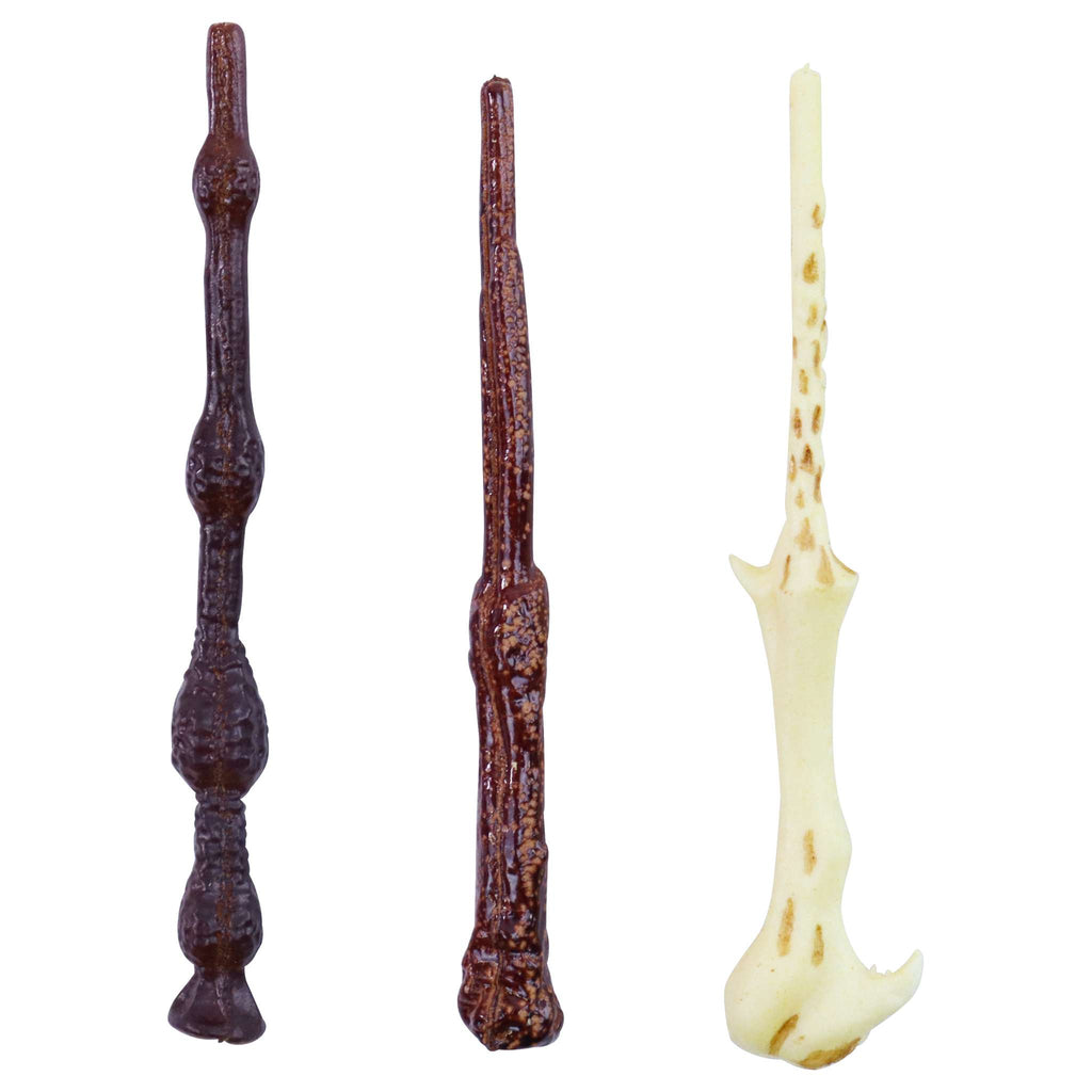 Harry Potter Set de 3 Toppers de Cupcakes Comestibles, Baguettes