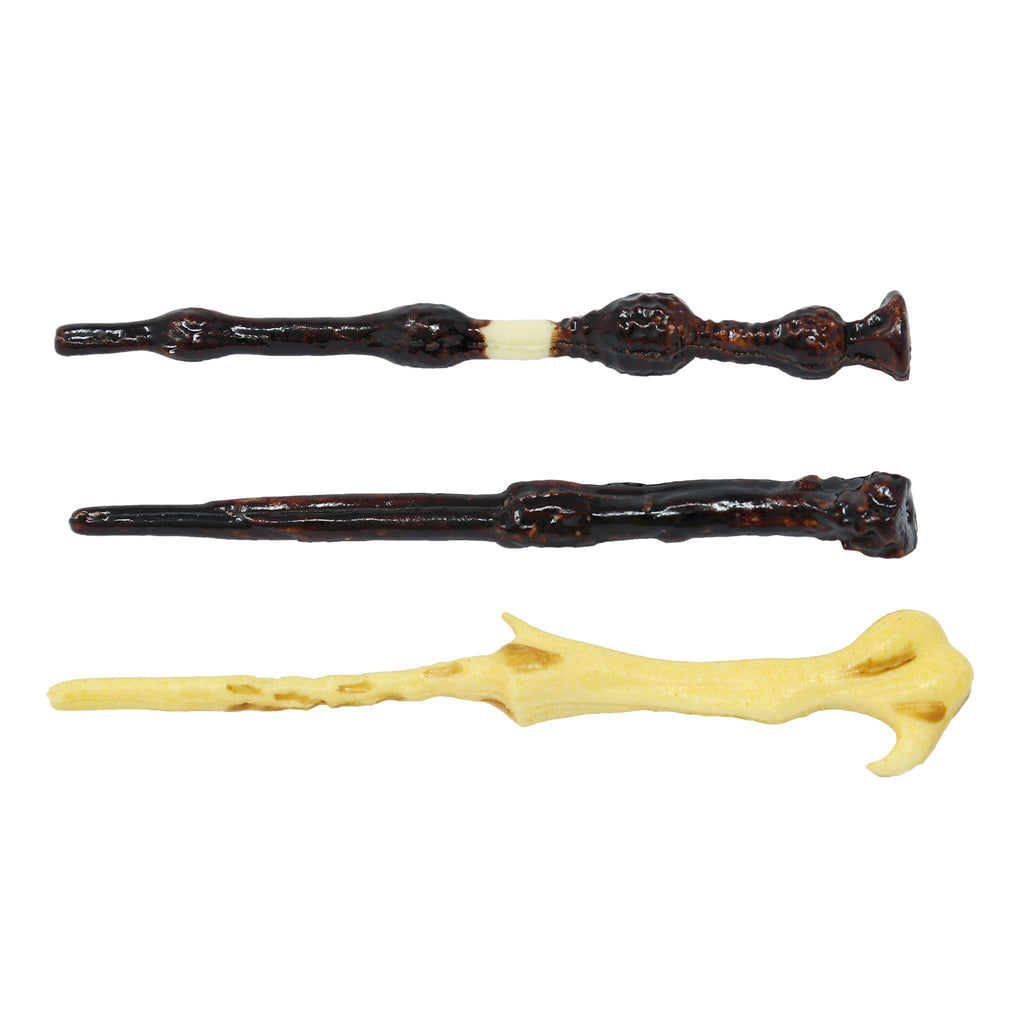 Harry Potter Set de 3 Toppers de Cupcakes Comestibles, Baguettes