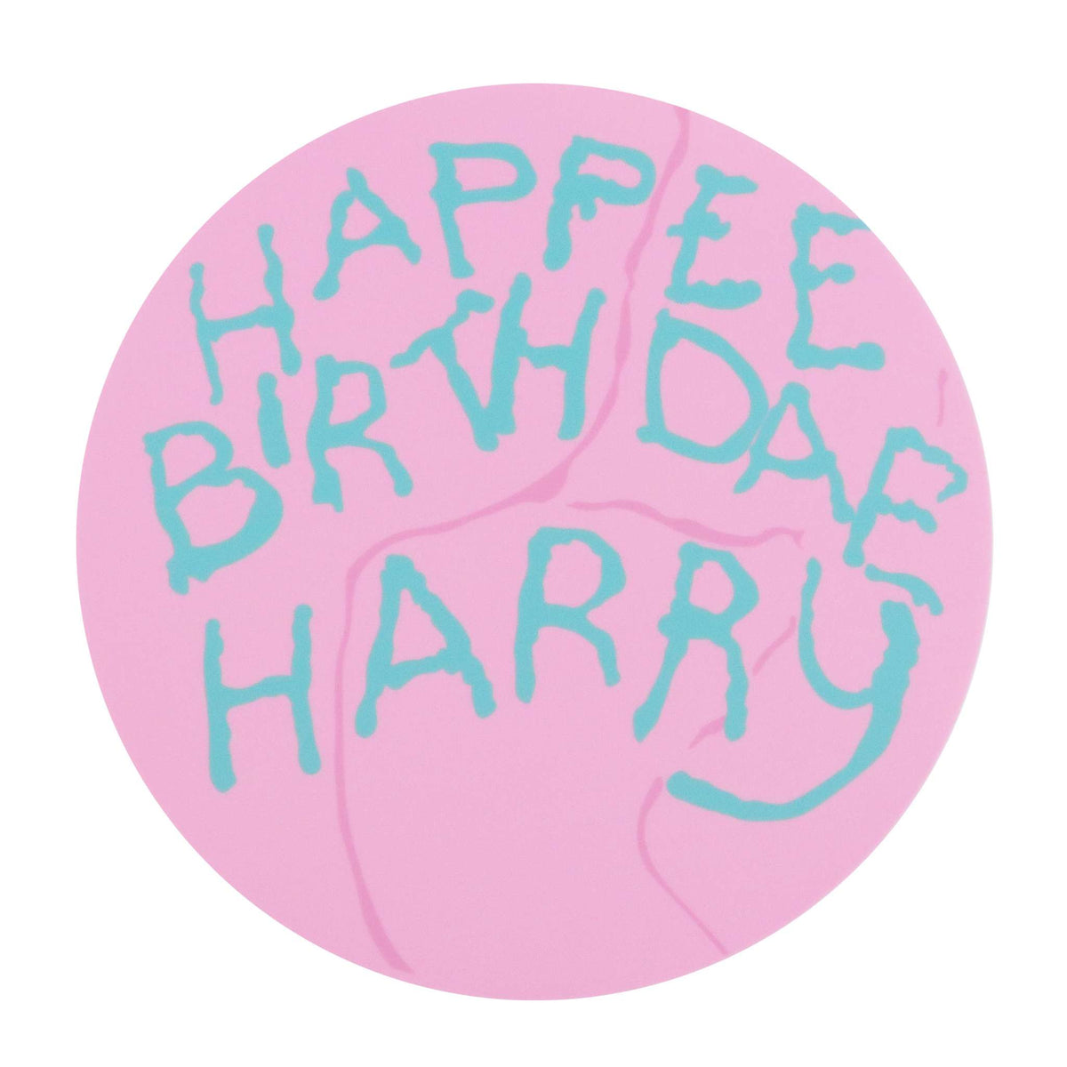 Harry Potter Décoration pour Gâteau Disque en Sucre "Happee Birthdae" Hagrid, Grande