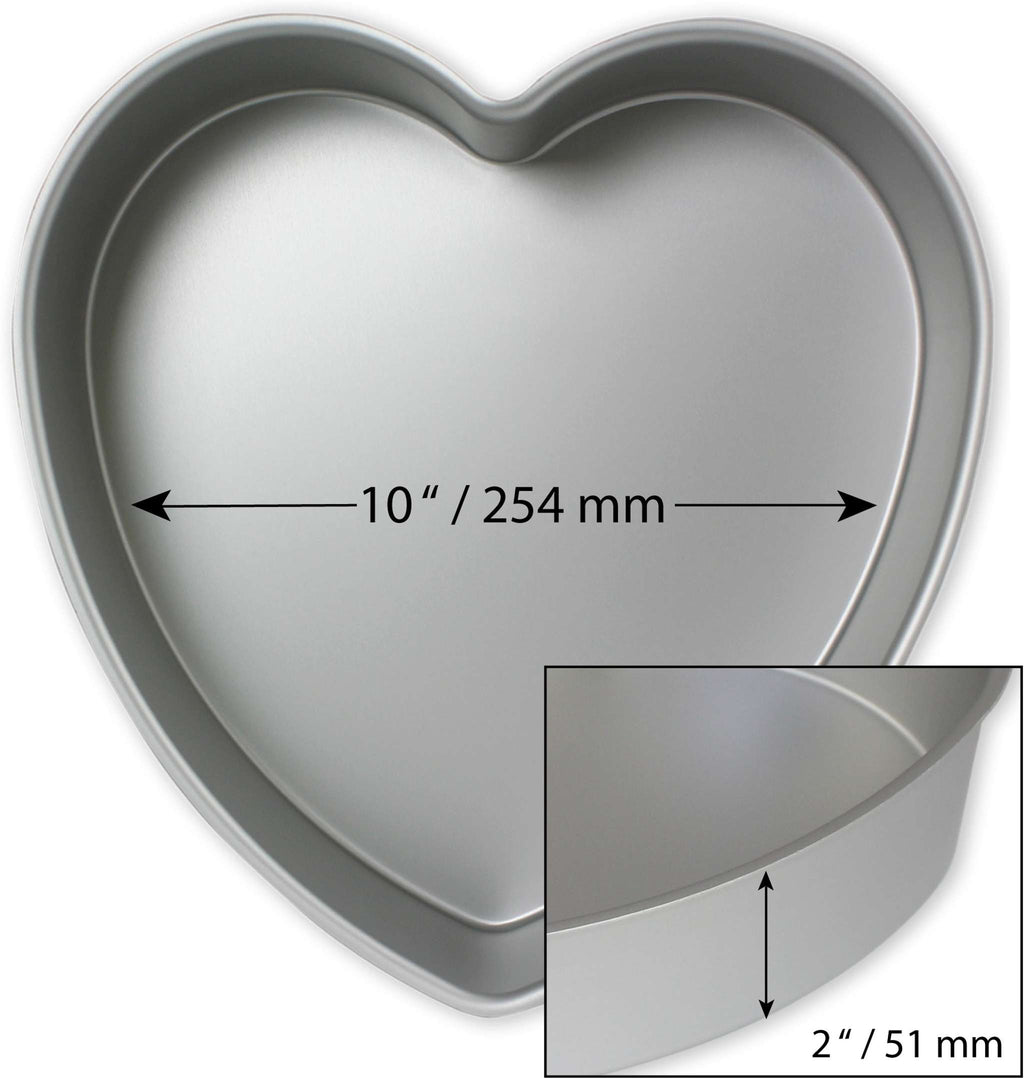 Heart Aluminium Cake Tin (10 x 2" / 254 x 51mm)