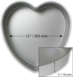 Hartvormige Taartvorm, Aluminium (76 x 305mm)