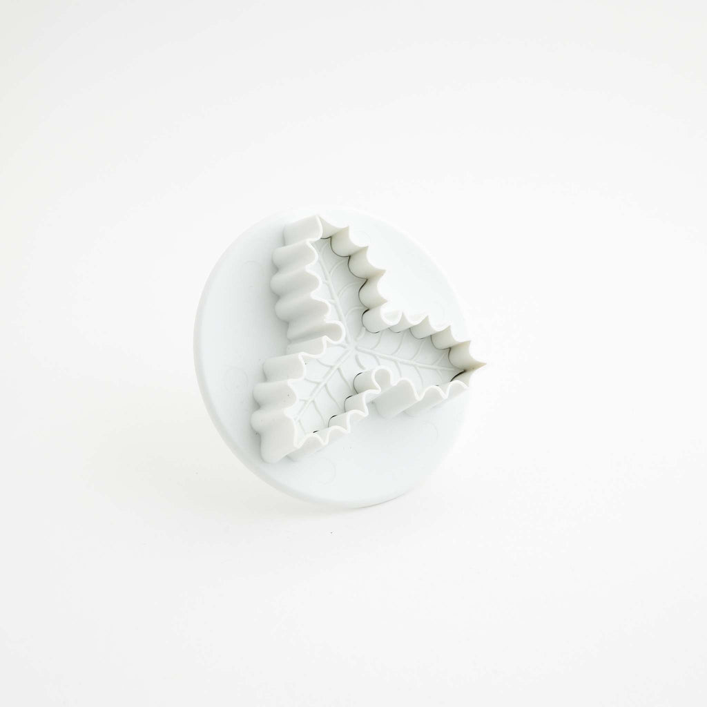 Three Leaf Holly Plunger Fondant Cutter (45mm / 1.7")