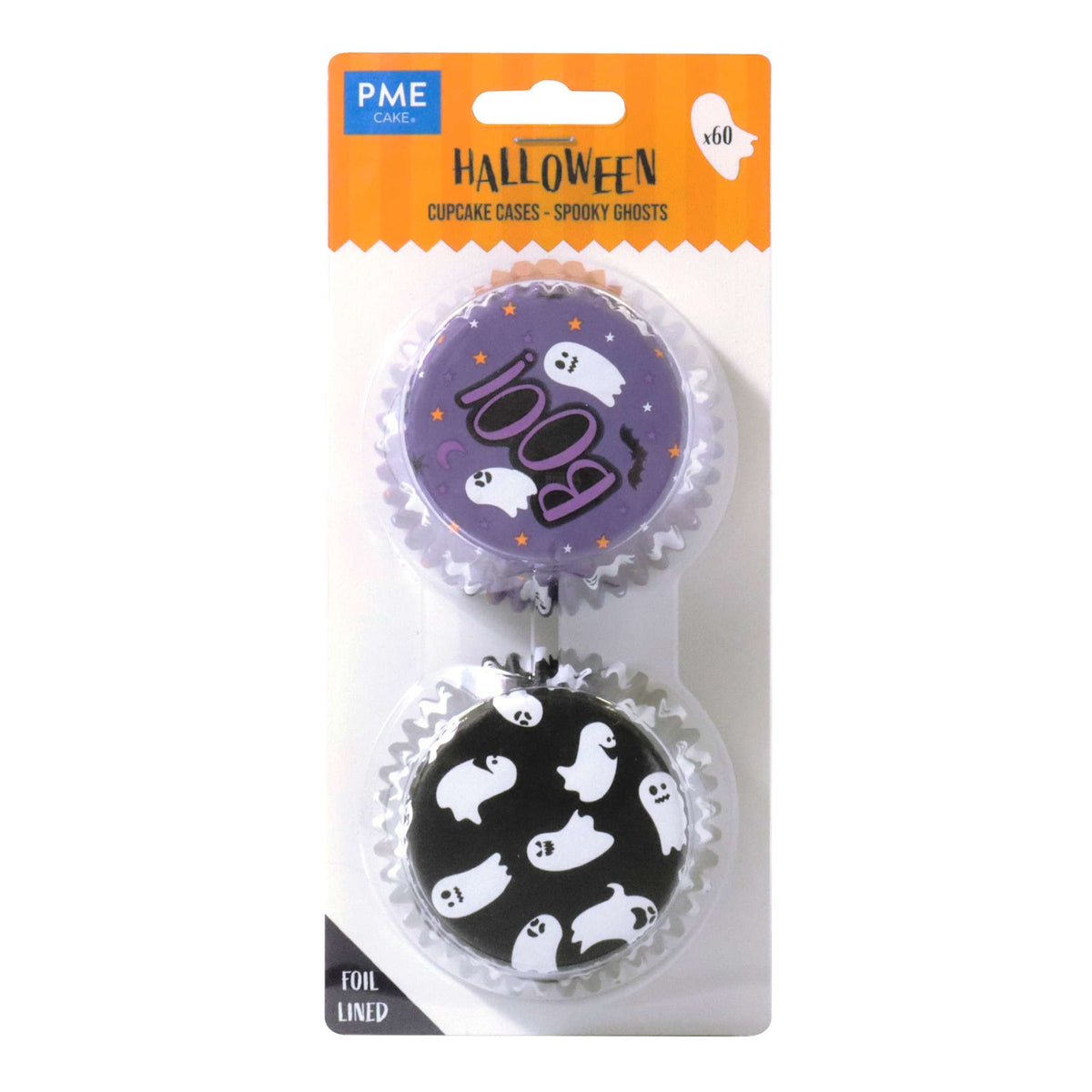 Spooky Ghosts Foil Lined Cupcake Cases Pk/60