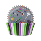Halloween Folienbeschichtete Cupcake-Förmchen - Trick oder Süß (60 Stück)