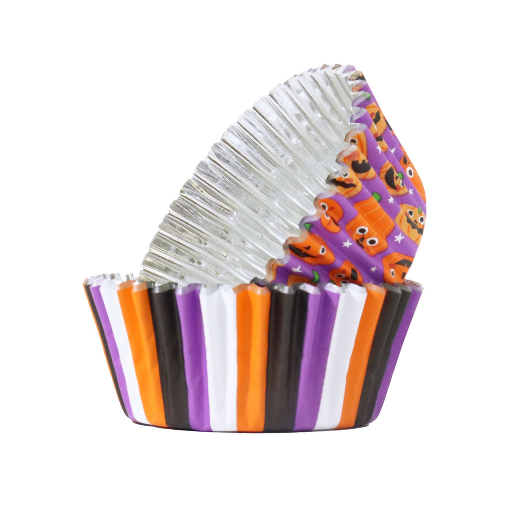 Pumpkin Party Foil Lined Cupcake Cases Pk/60