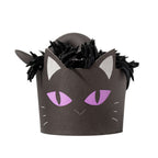 Halloween Moldes Rígidos y Cápsulas blancas para Cupcakes- Gato Negro (Set de 12)