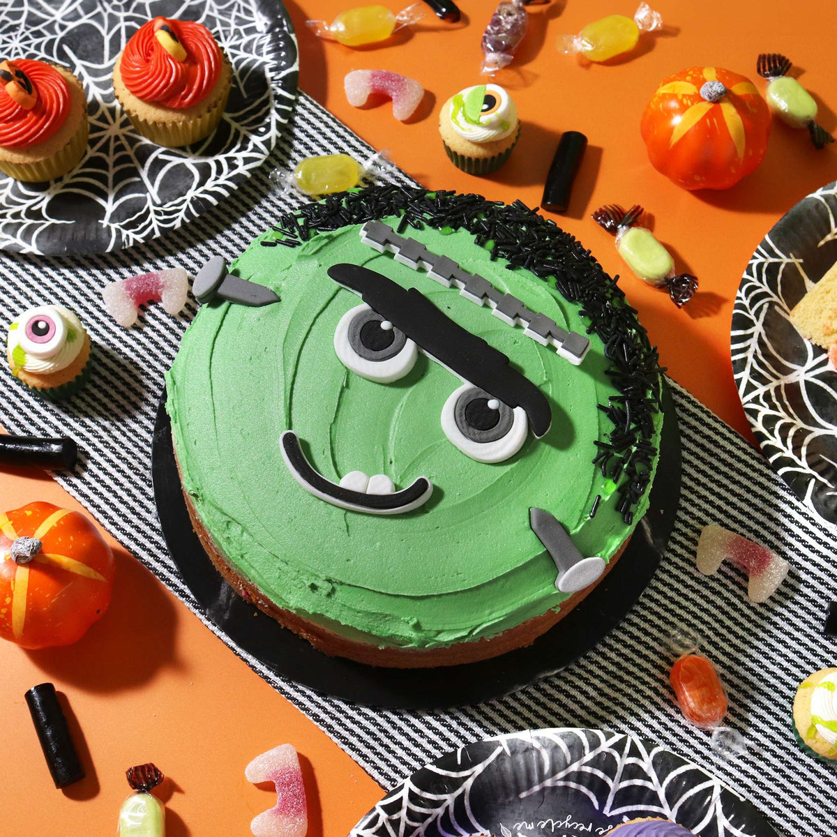 Halloween Décorations en Sucre Comestibles de Gâteau - Frank-ly Scary (5 pièces)