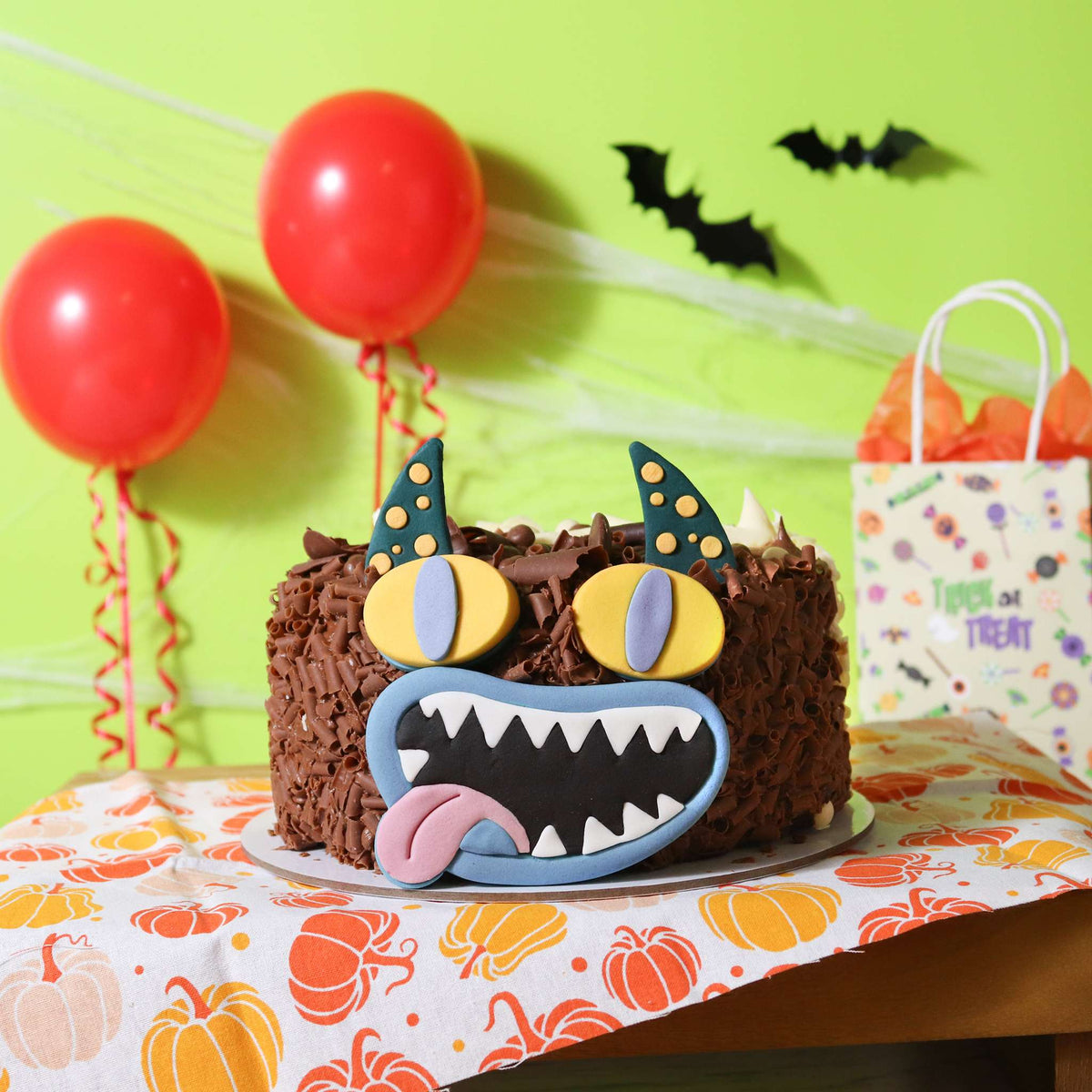 Halloween Décorations en Sucre Comestibles de Gâteau - Monstre (5 pièces)