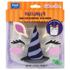Cake-A-Face Witch Unicorn Edible Cake Decorations Set Of 7  (78.6g / 2.77 OZ.)