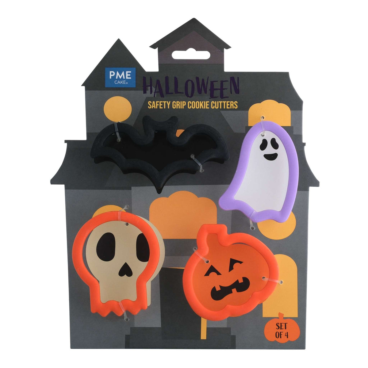 Halloween Safety Grip Cookie Cutters Set Of 4