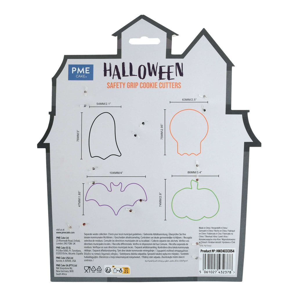 Halloween Safety Grip Cookie Cutters Set Of 4