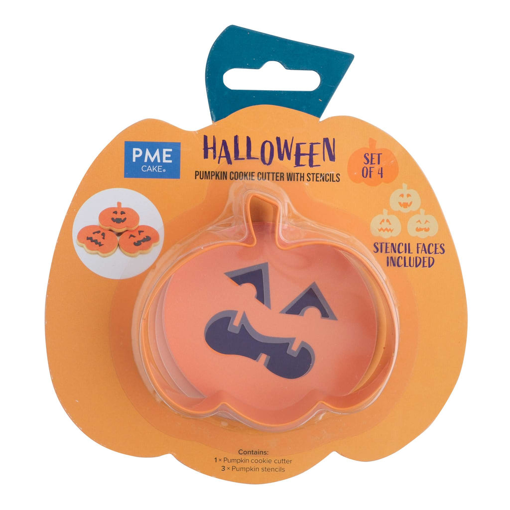 Halloween Cortador de Galletas con Stencils - Calabaza