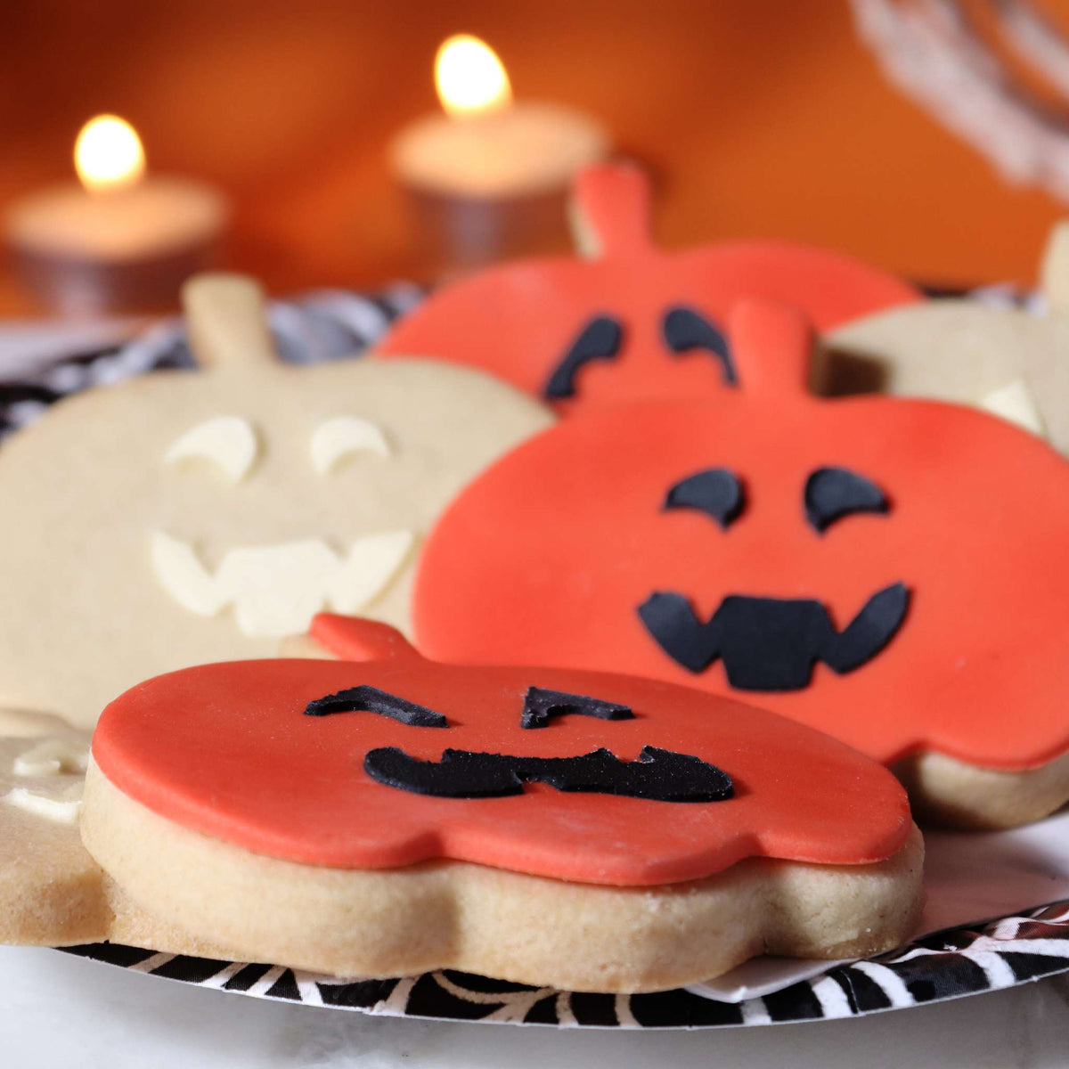 Halloween Cortador de Galletas con Stencils - Calabaza