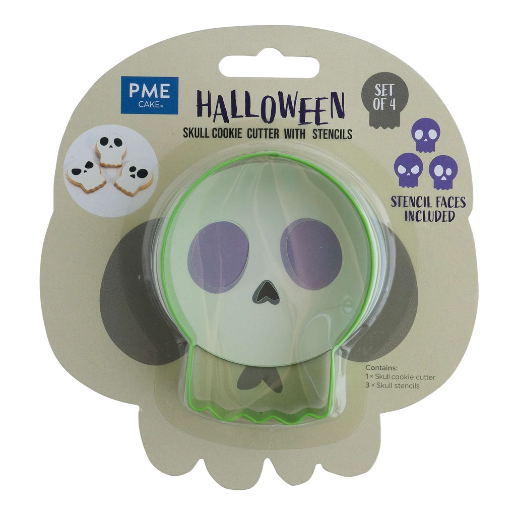 Halloween Cortador de Galletas con Stencils - Calavera