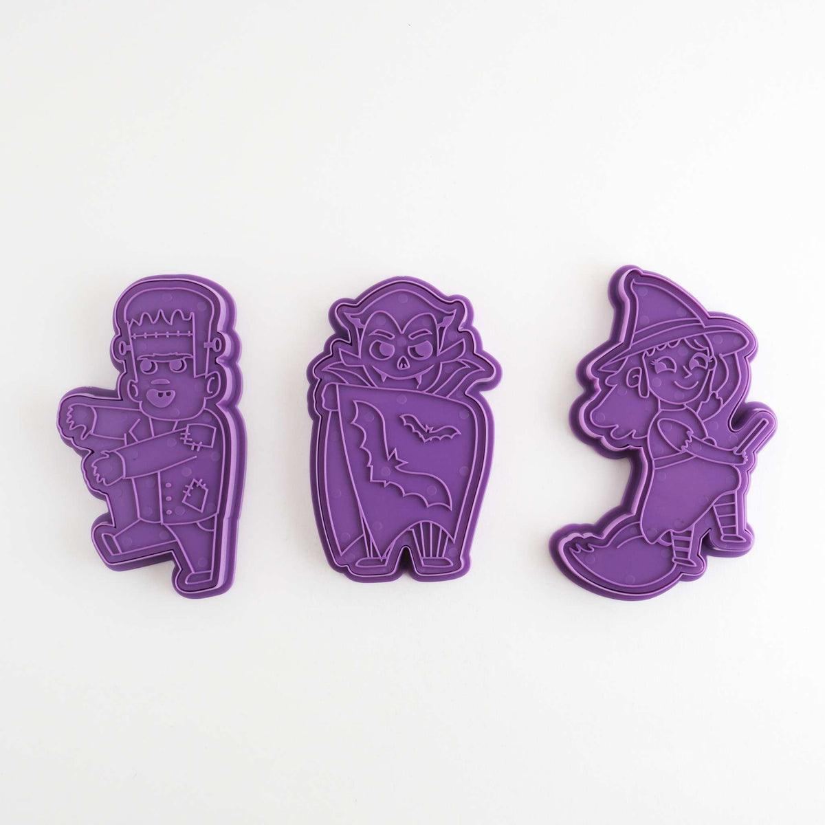 Halloween Koekjesuitstekers & Stempels - Griezelige Personages (Set van 3)