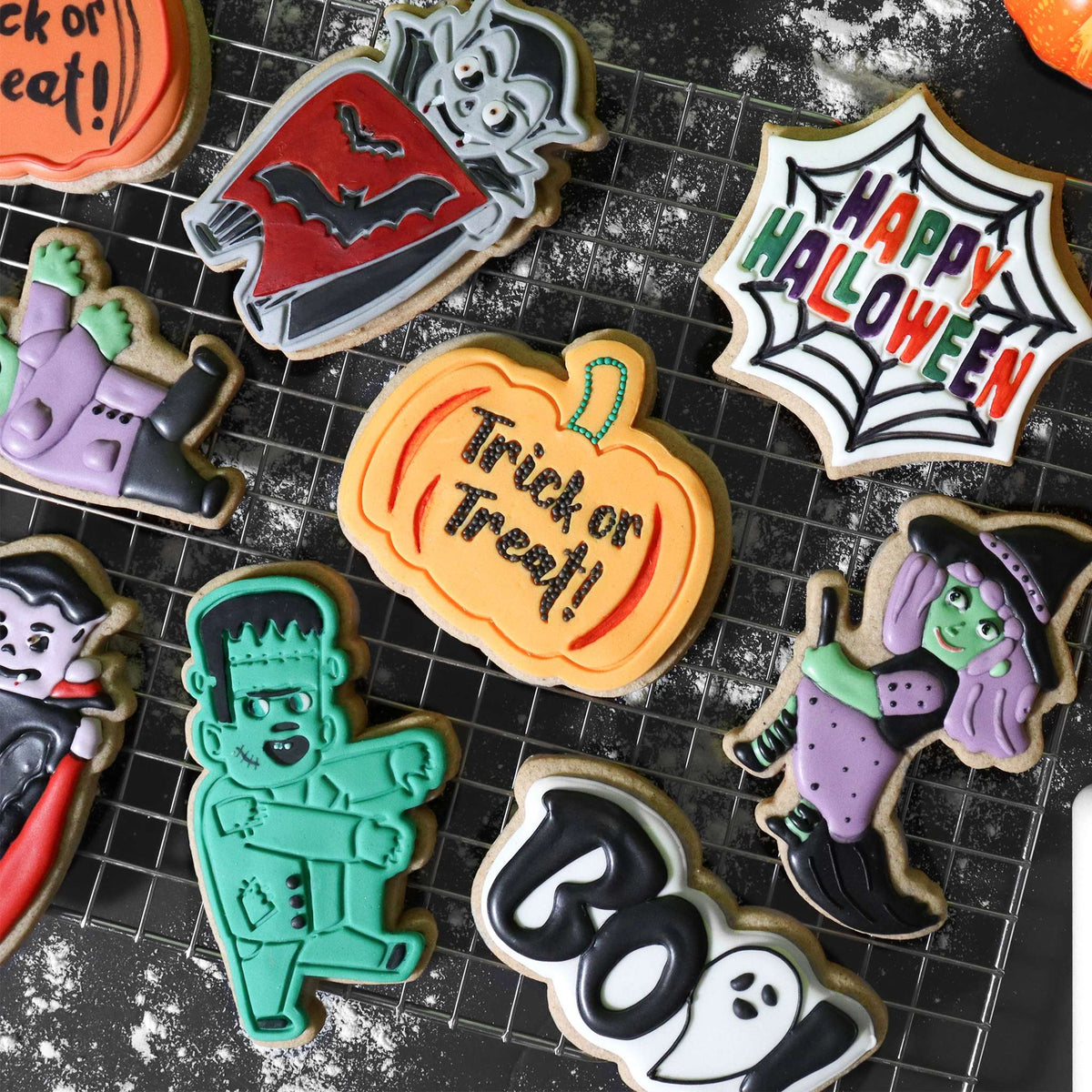 Halloween Koekjesuitstekers & Stempels - Griezelige Personages (Set van 3)