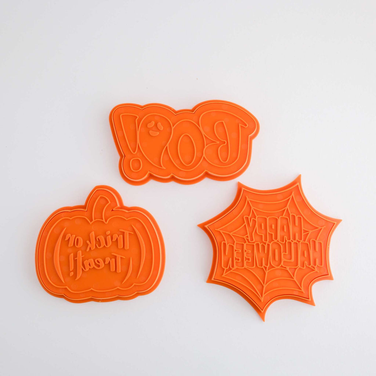 Happy Halloween Cookie Cutters & Stamps Set Of 3