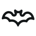 Bat Safety Grip Cookie Cutter