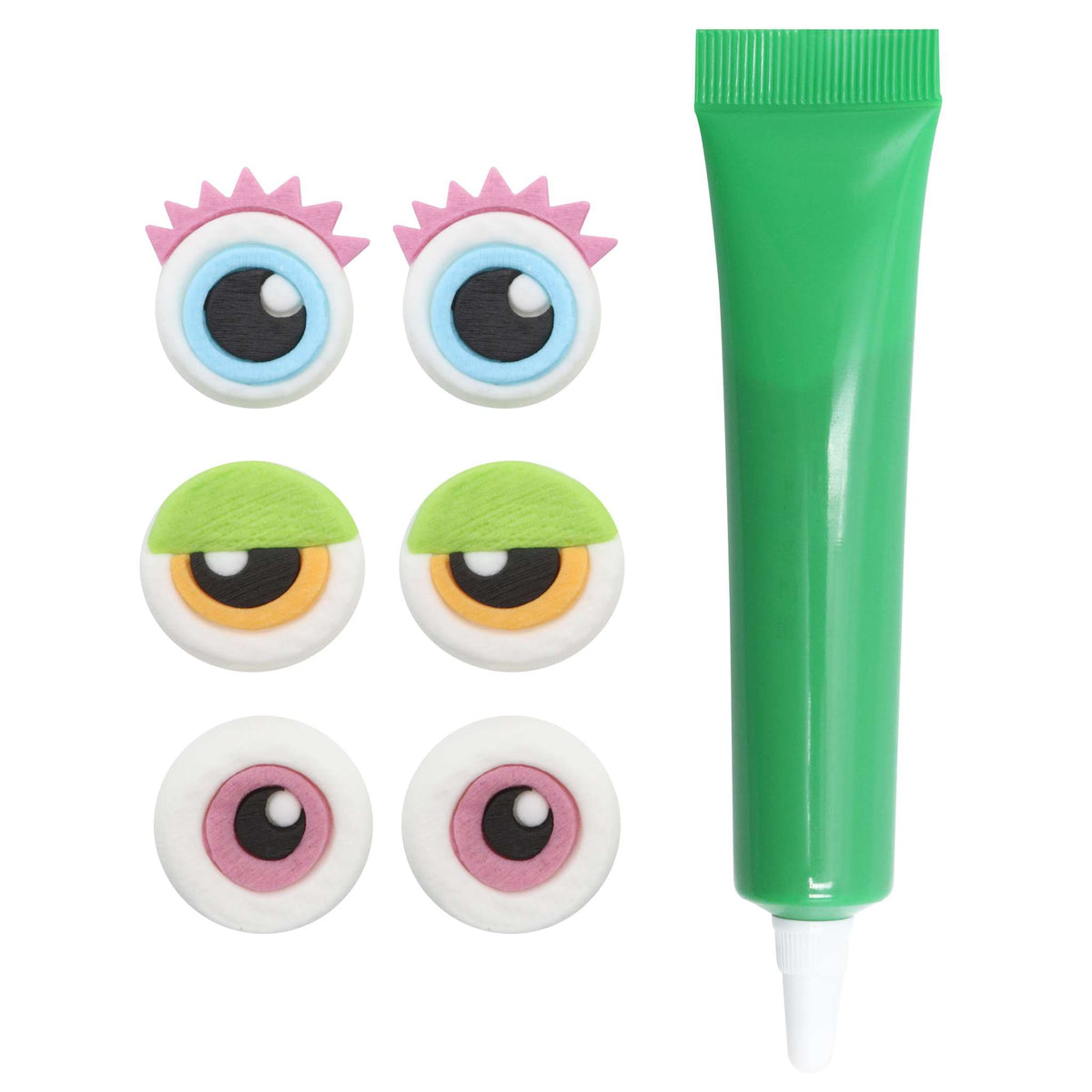 Halloween Cupcake Dekorationsset - Schleimmonster