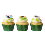 Halloween Cupcake Dekorationsset - Schleimmonster