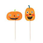 Halloween Bakförmchen & Cupcake Dekorationensset - Jack-o-Lantern (48 Stück)