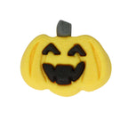 Halloween Essbare Zucker Tortenaufsatz - Kürbisfratze (12 Stück)