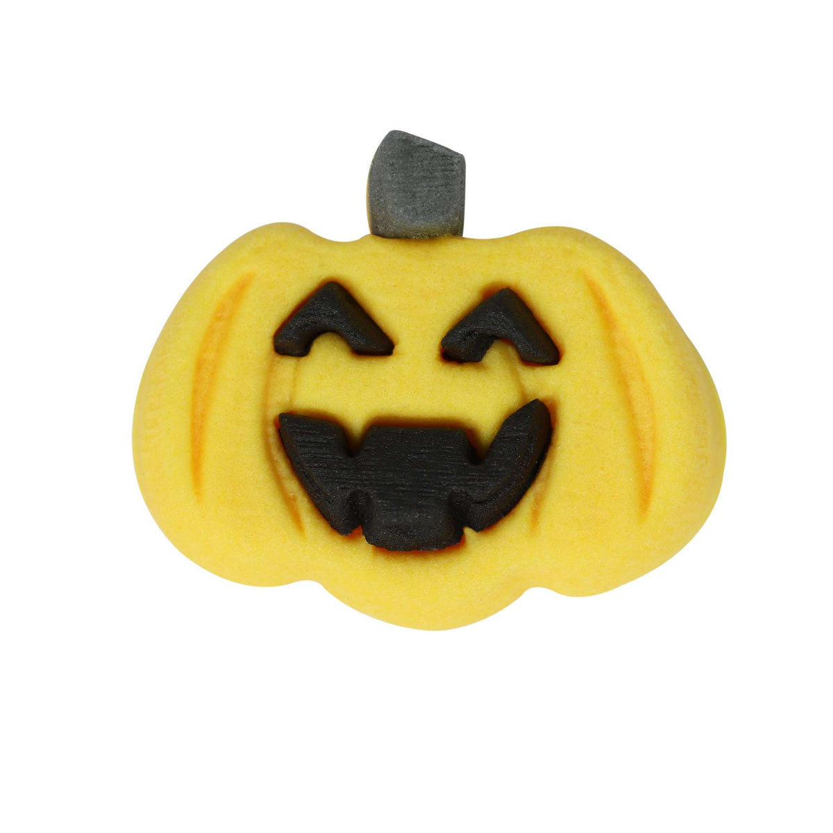 Halloween Essbare Zucker Tortenaufsatz - Kürbisfratze (12 Stück)