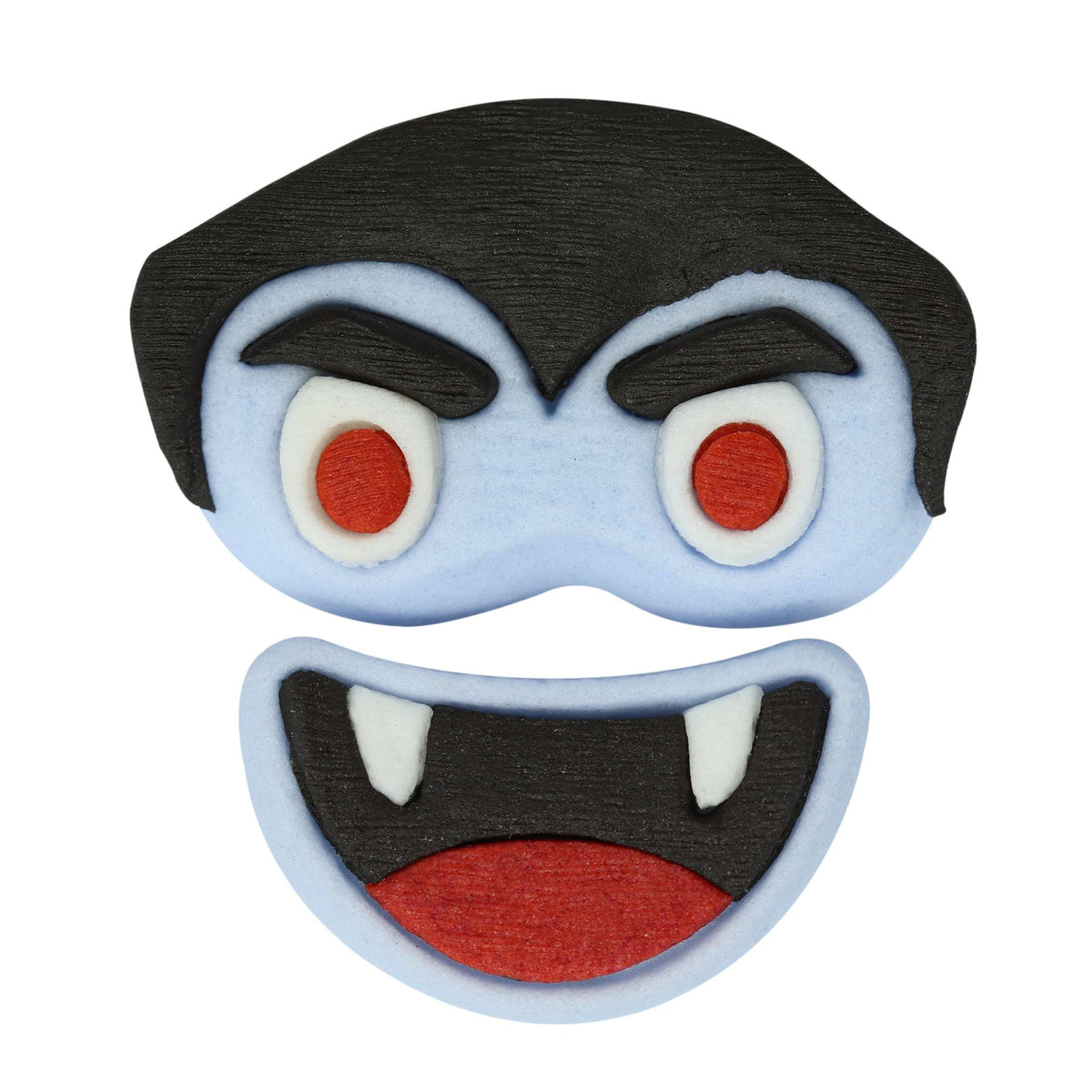 Halloween Essbare Zucker Tortenaufsatz - Monstergesichter (12 Stück)