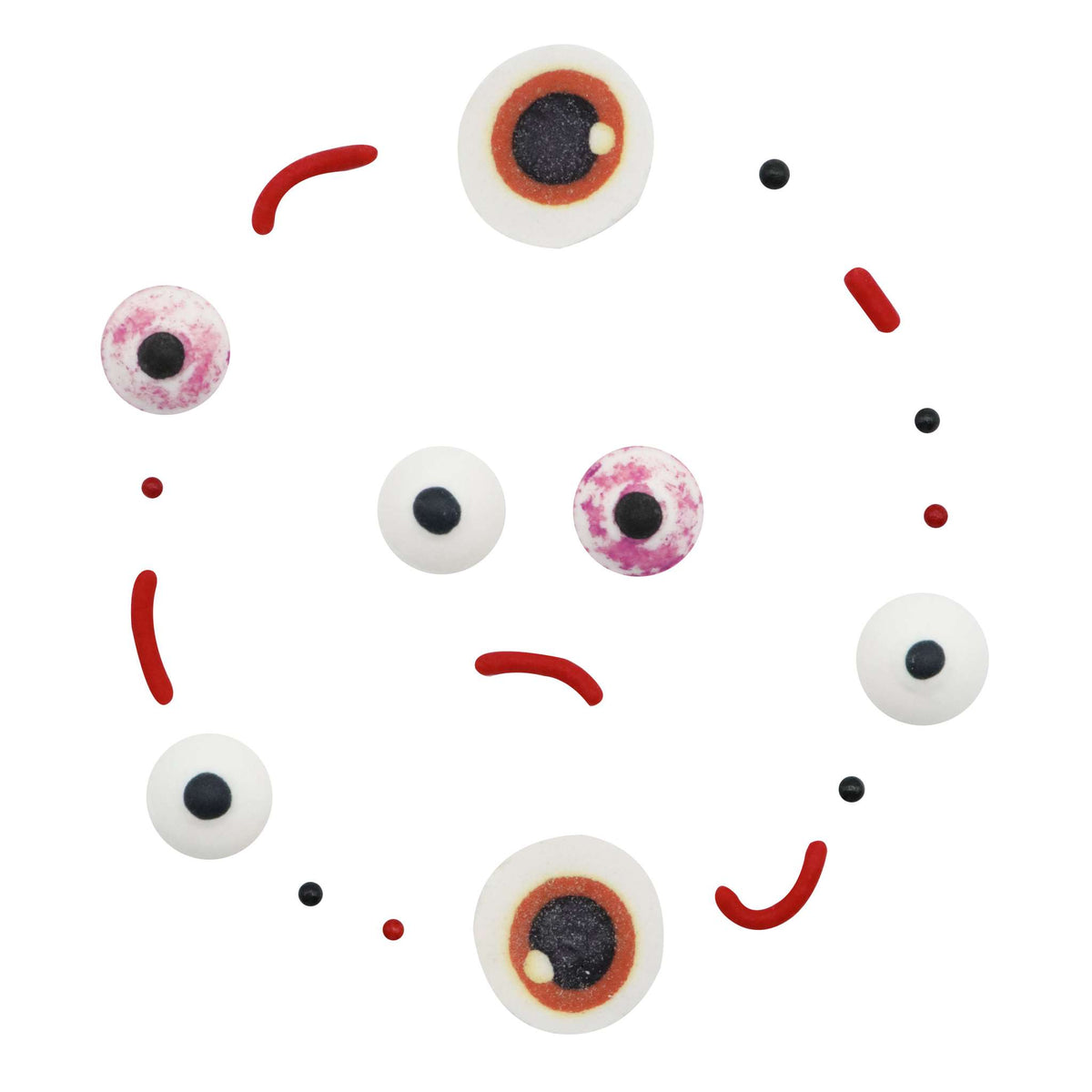 Halloween Assortiment de Sprinkles de 5-en-1 - Yeux Ensanglantés (67g)
