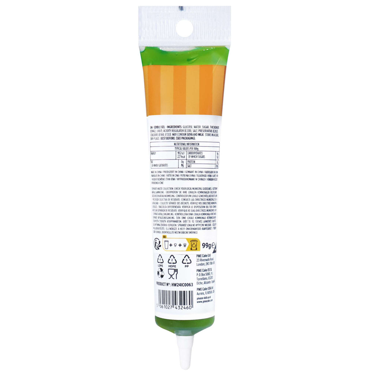 Slime comestible pour la décoration de gâteaux d'Halloween (99g)