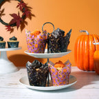 Halloween Tulpmuffinvormpjes - Pompoenfeest (24 stuks)