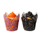 Halloween Tulpmuffinvormpjes - Pompoenfeest (24 stuks)