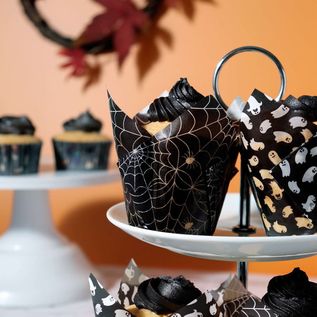 Spooky Night Tulip Shaped Muffin Cases Pk/24