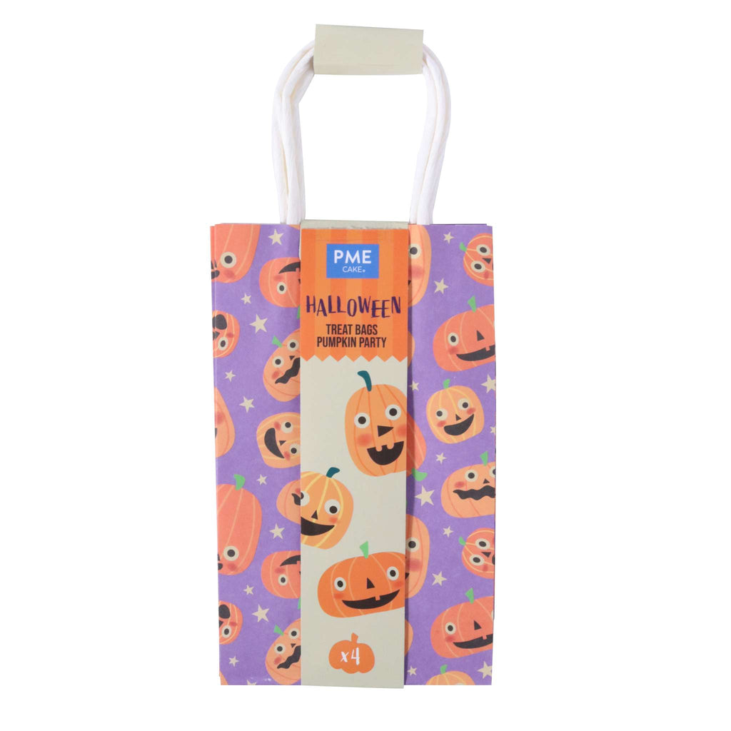 Pumpkin Party Treat Bags Pk/4