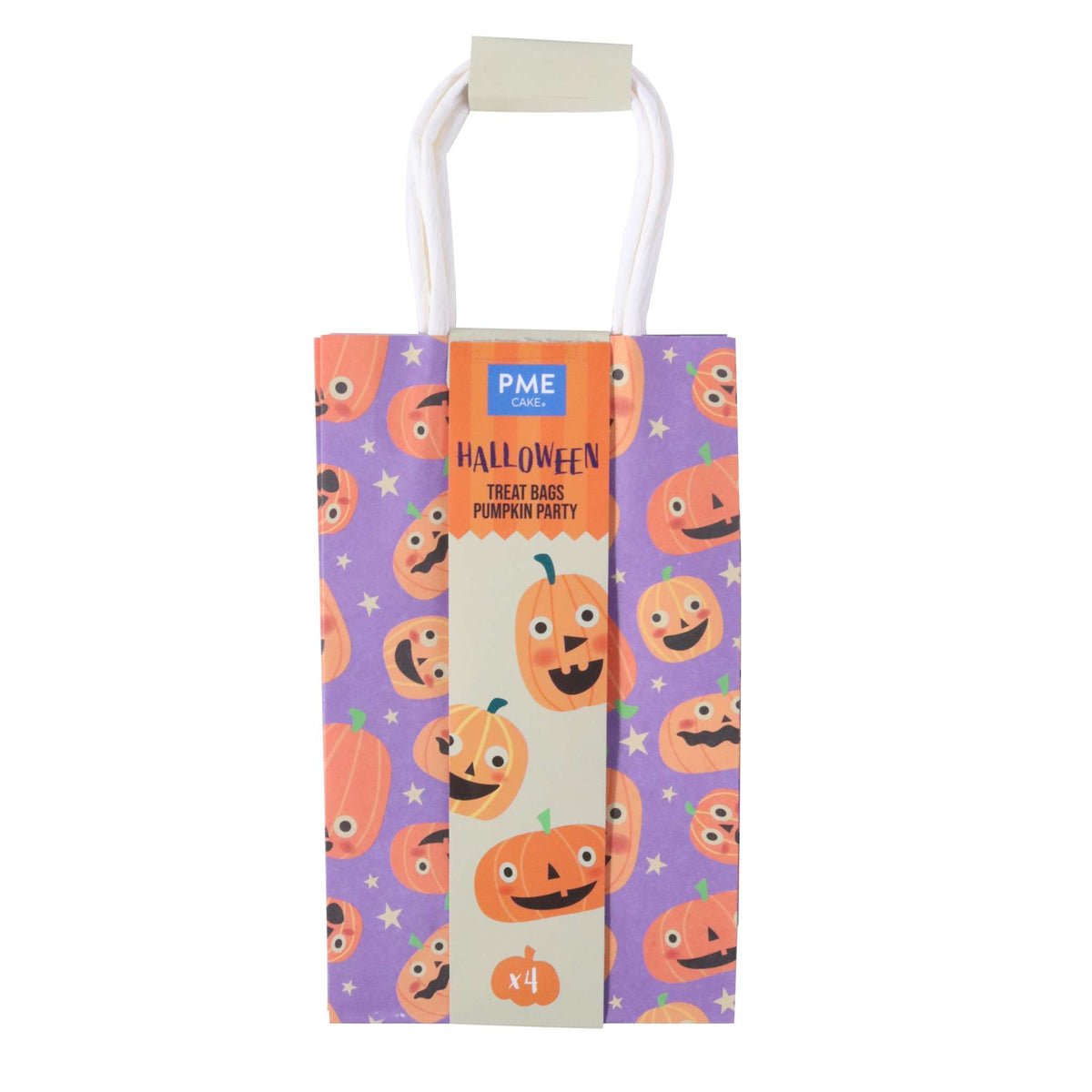 Pumpkin Party Treat Bags Pk/4
