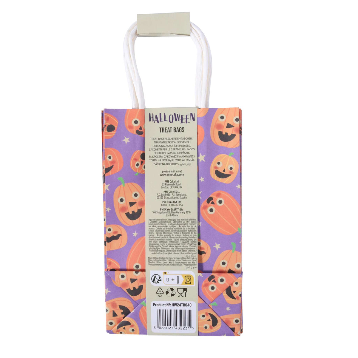 Pumpkin Party Treat Bags Pk/4