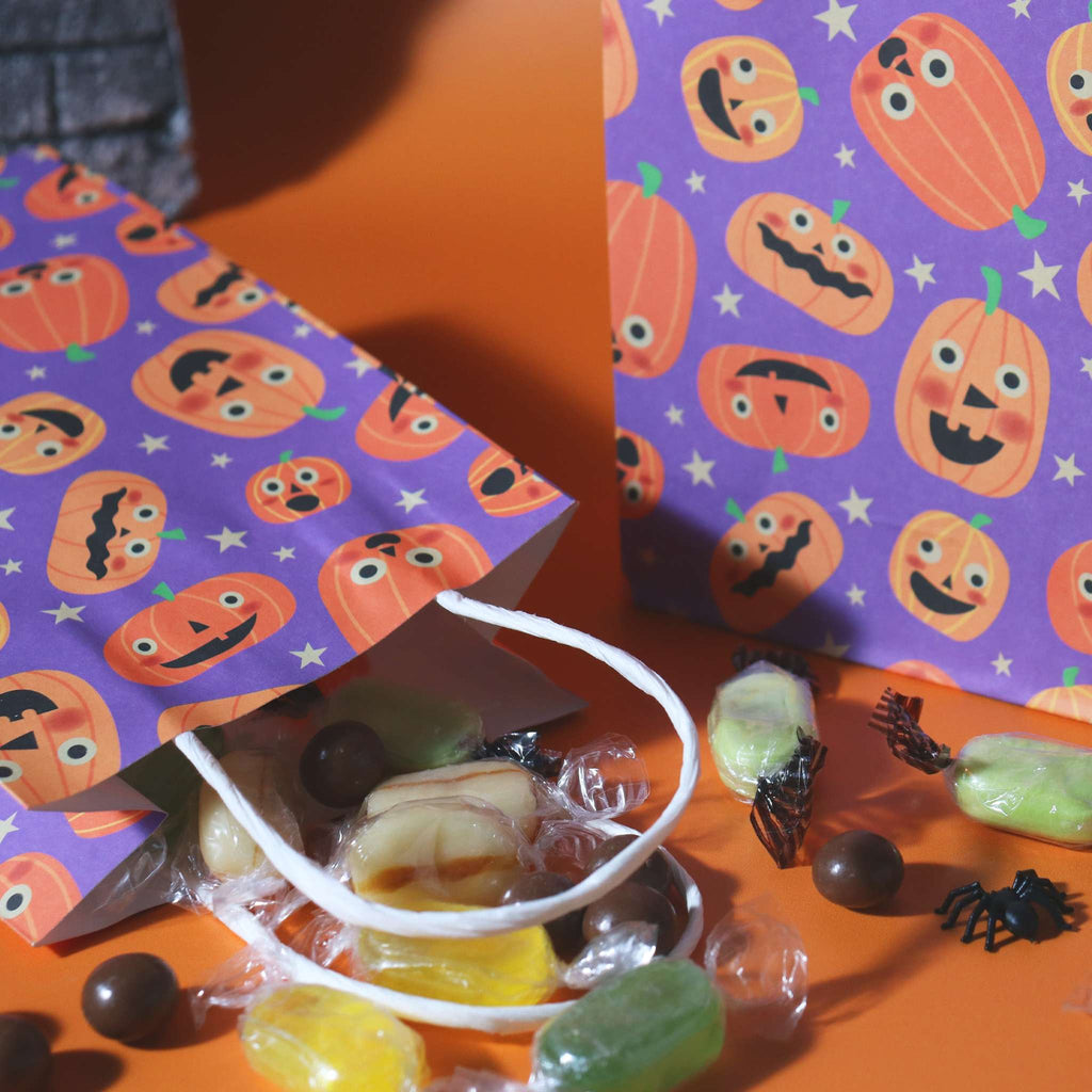 Pumpkin Party Treat Bags Pk/4