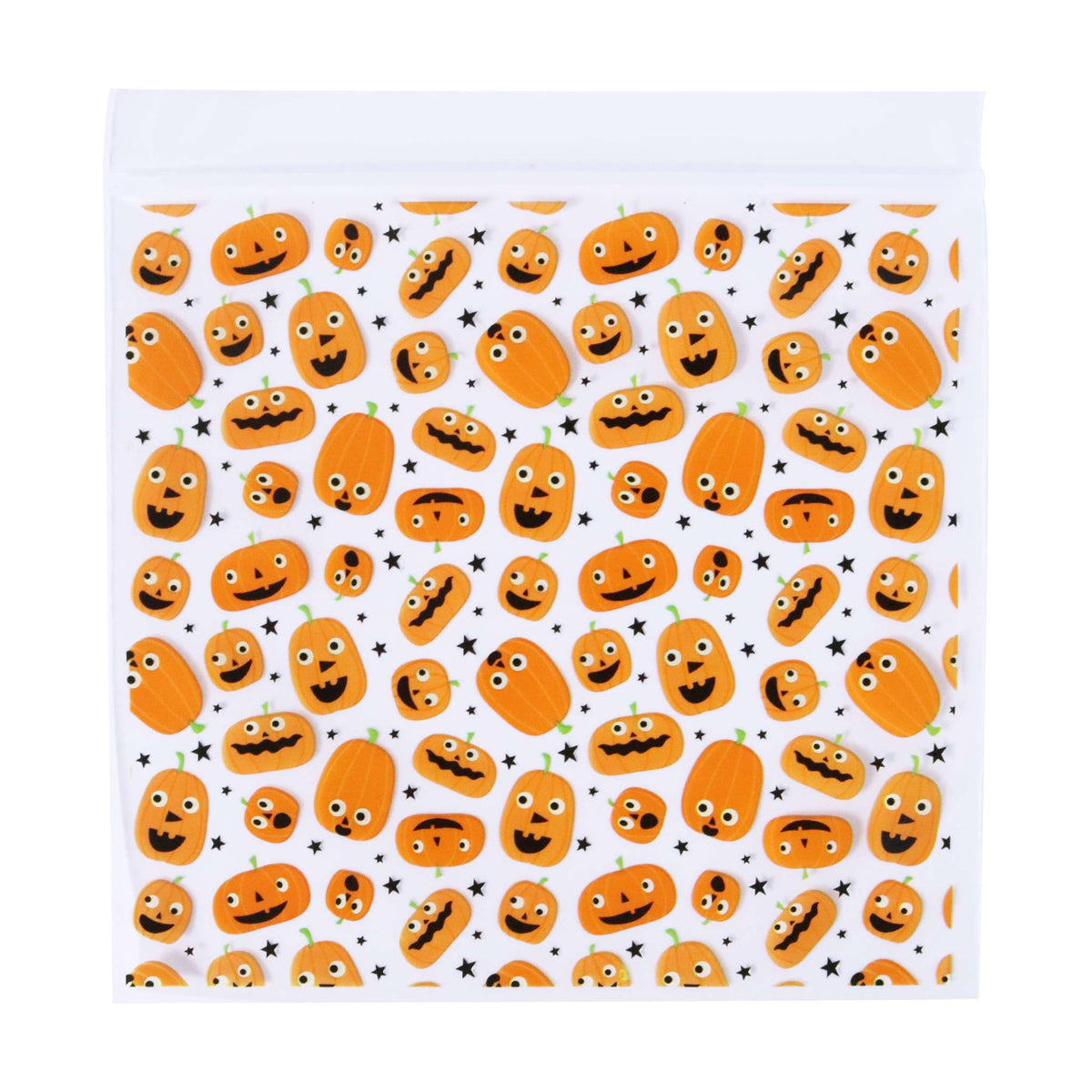 Pumpkin Party Resealable Treat Bags Pk/20