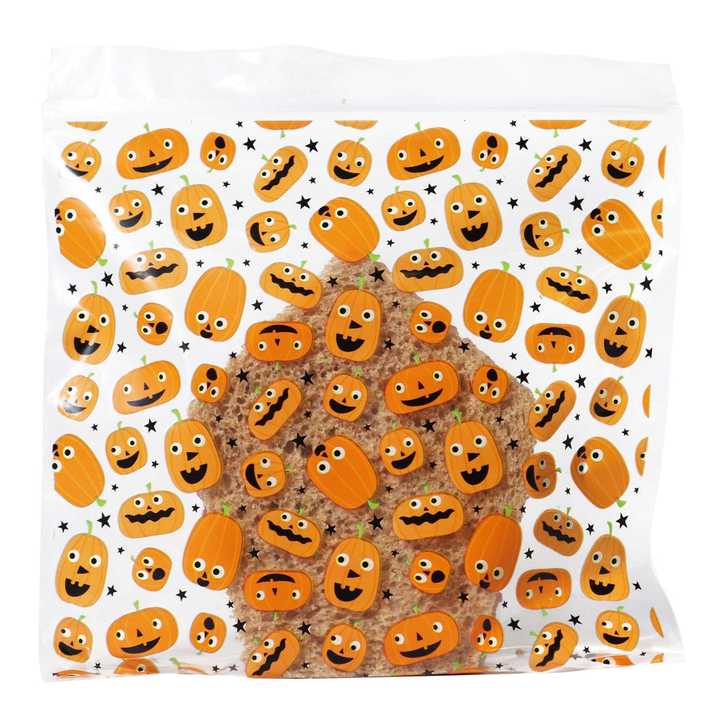 Pumpkin Party Resealable Treat Bags Pk/20
