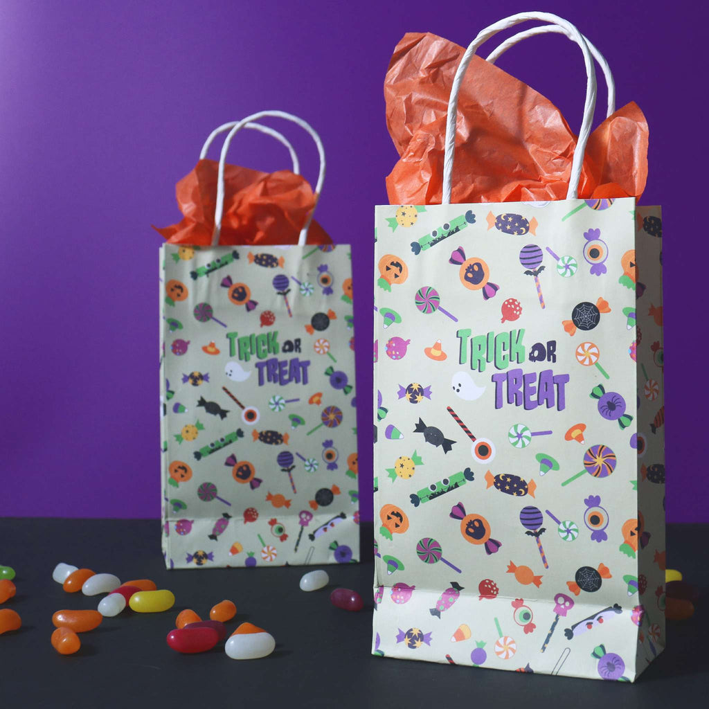 Trick Or Treat Paper Treat Bags Pk/4
