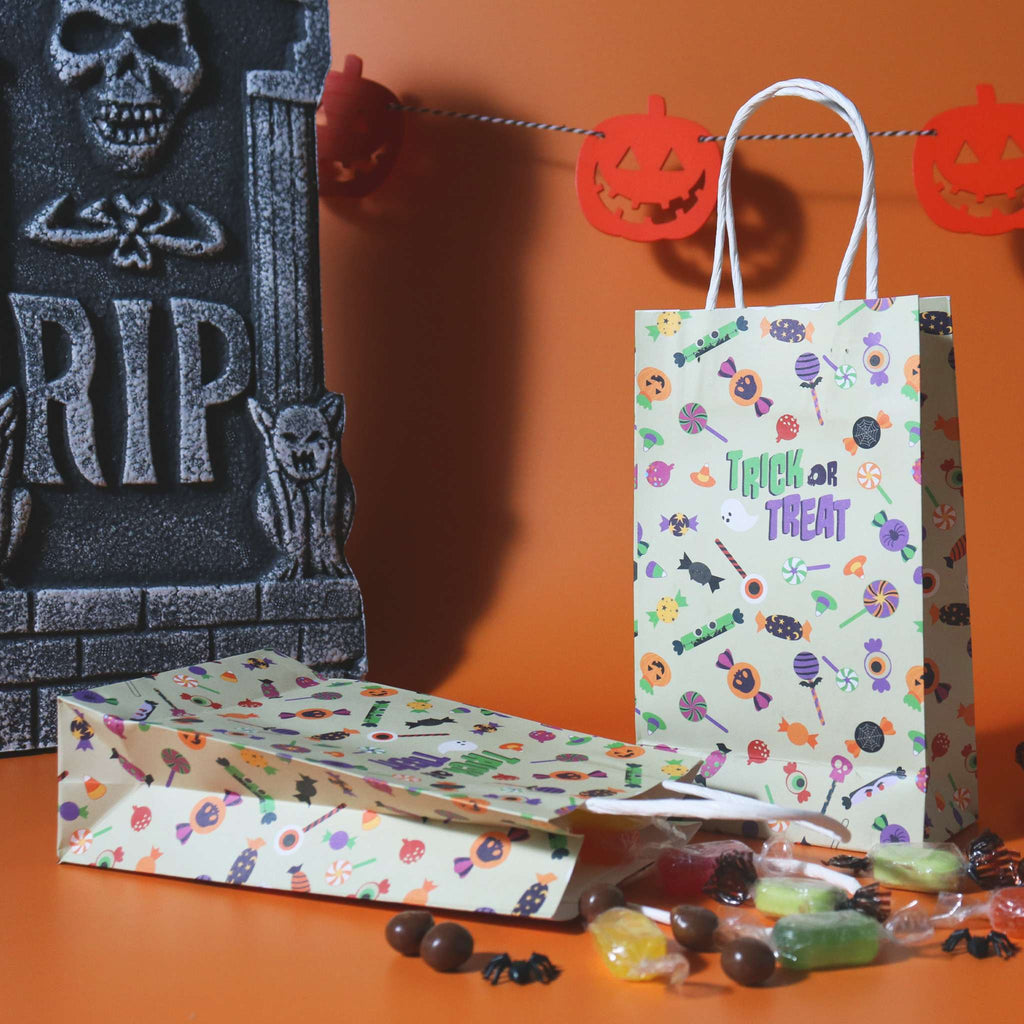 Trick Or Treat Paper Treat Bags Pk/4