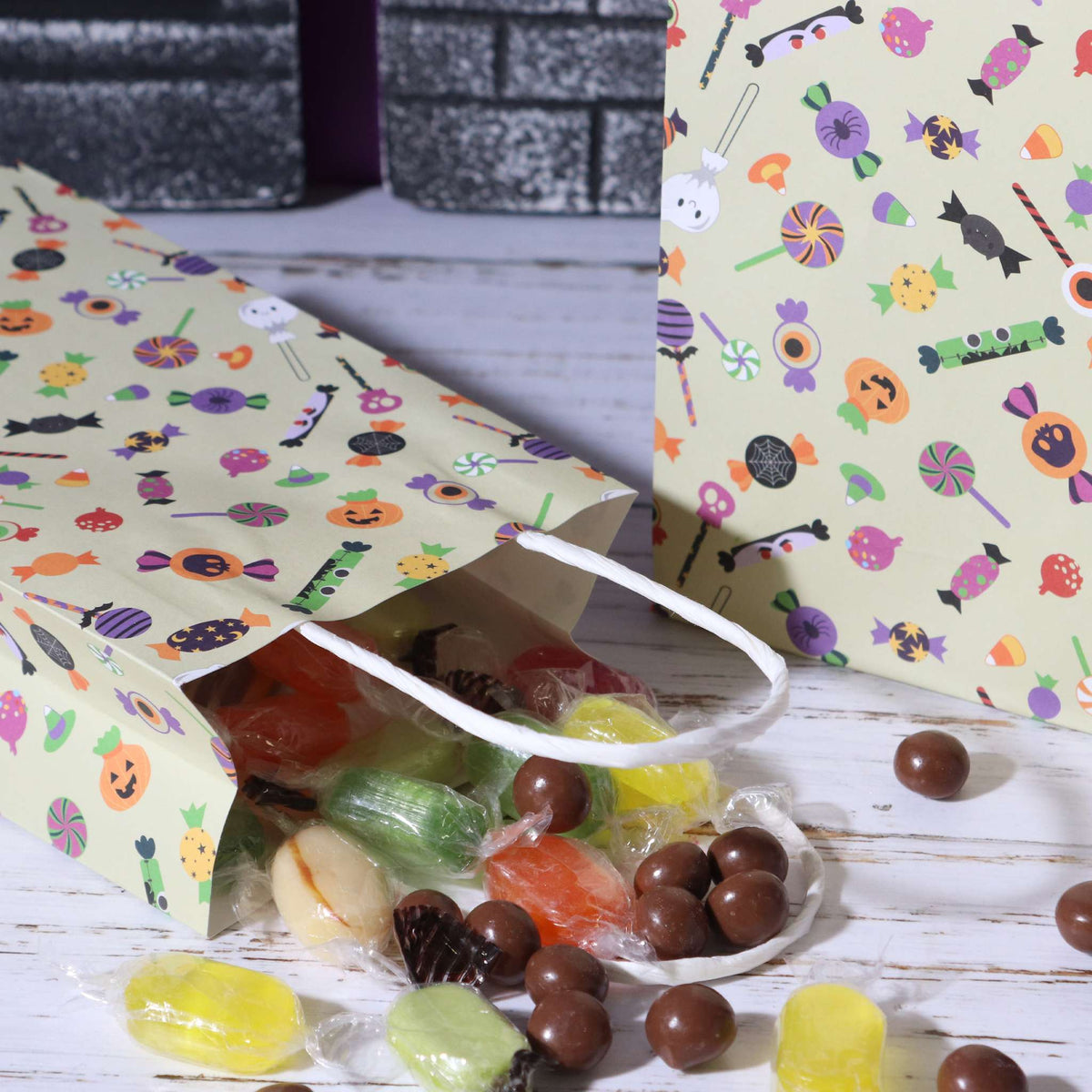 Trick Or Treat Paper Treat Bags Pk/4