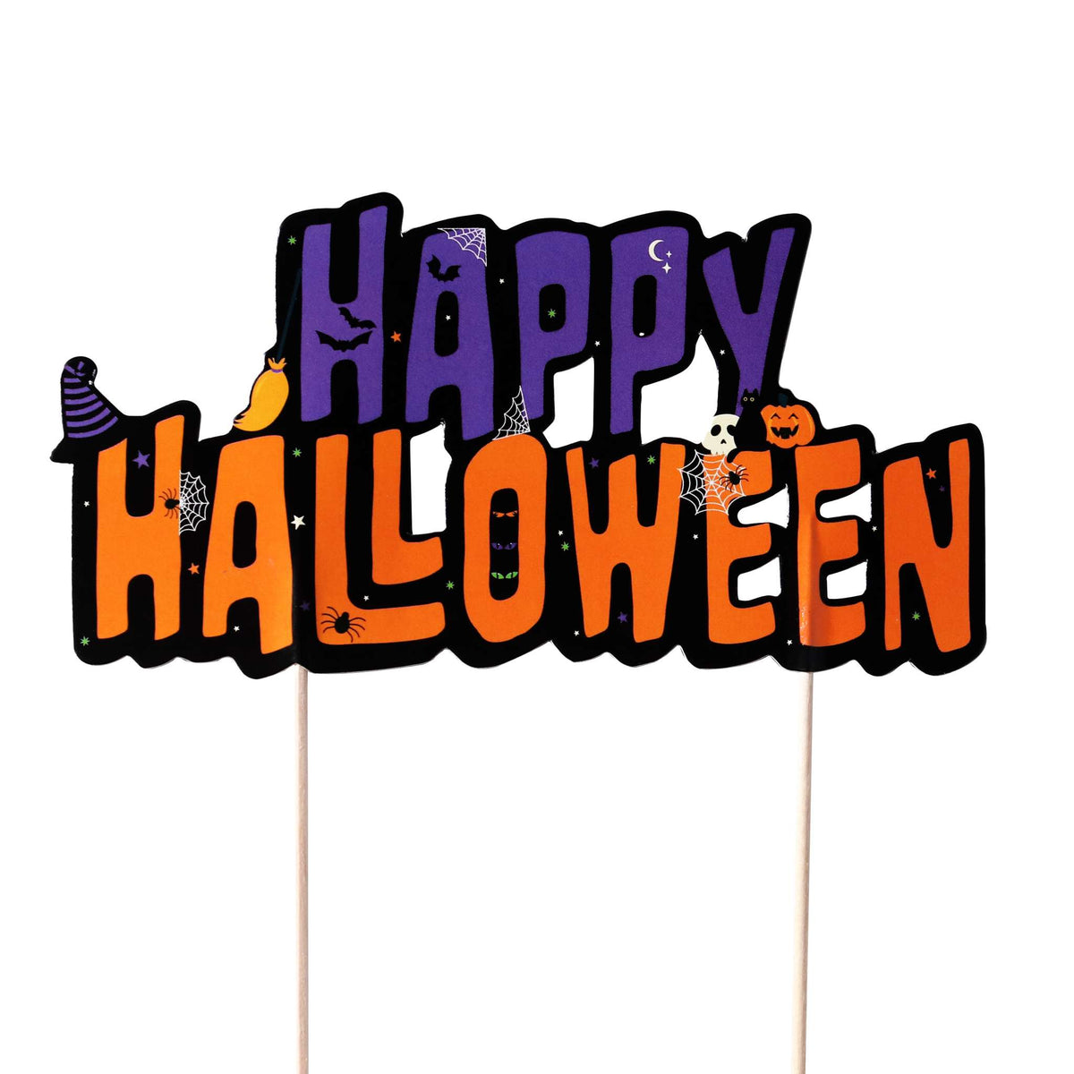 Happy Halloween Cake Topper