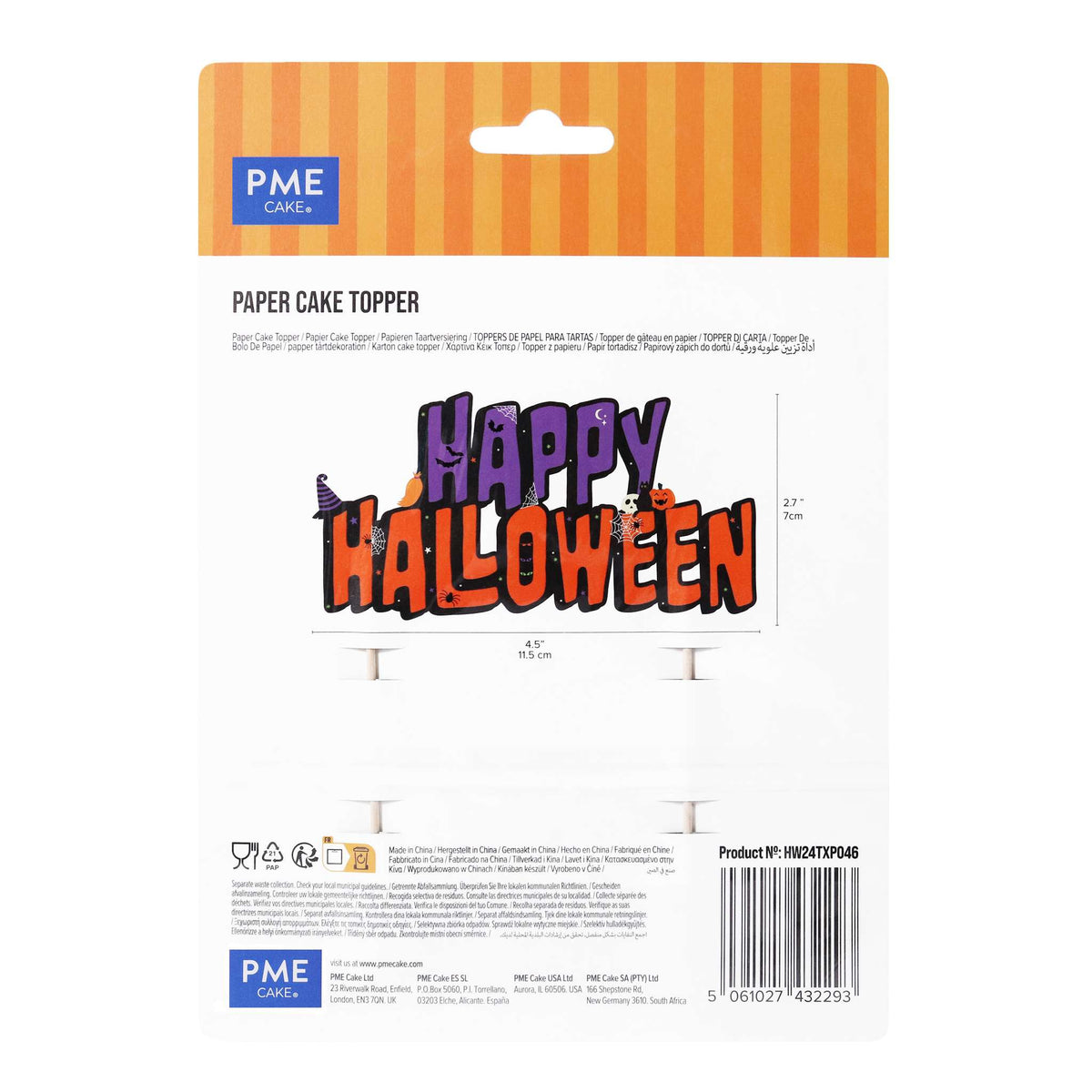 Happy Halloween Cake Topper
