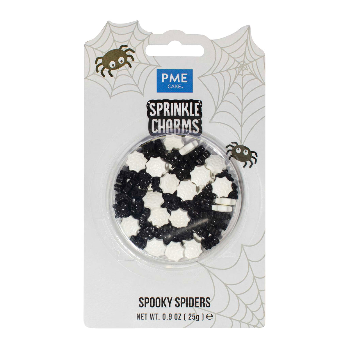 Sprinkle Charms décoratifs pour Halloween - Araignées (25g)
