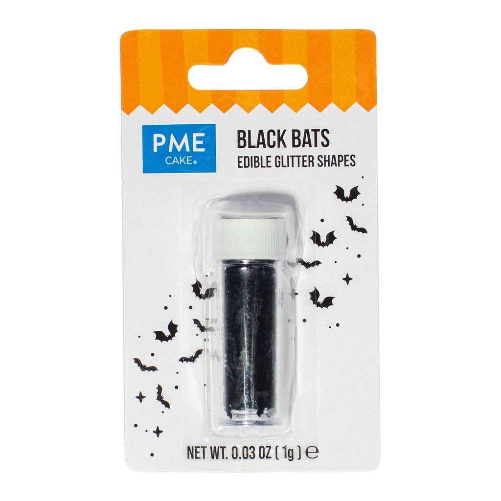 Copos comestibles de Halloween con forma de Murciélagos (1g)