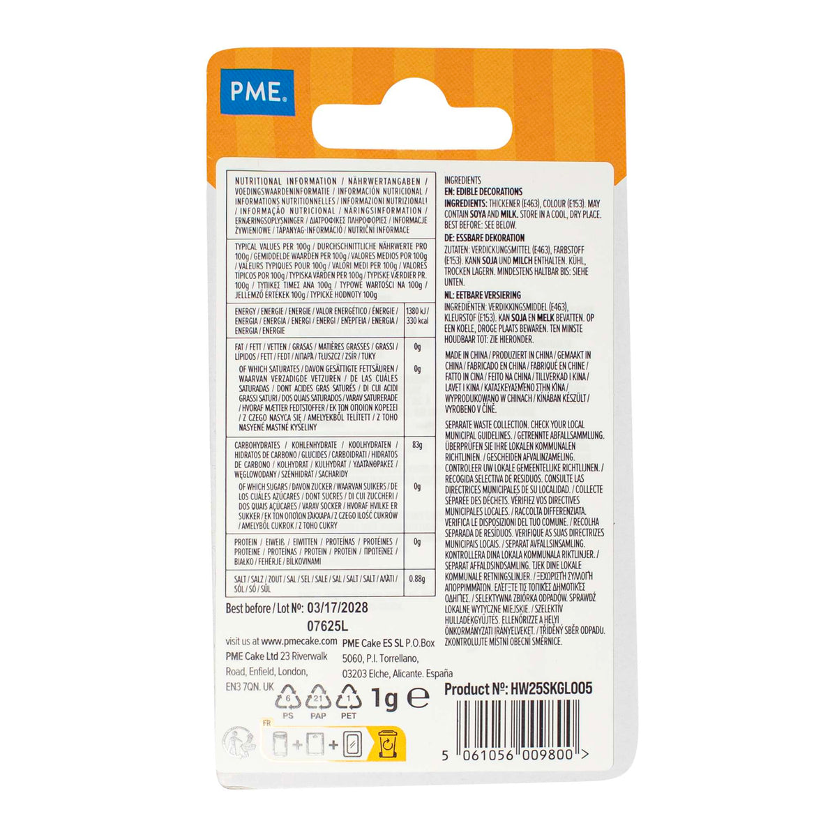 Copos comestibles de Halloween con forma de Murciélagos (1g)