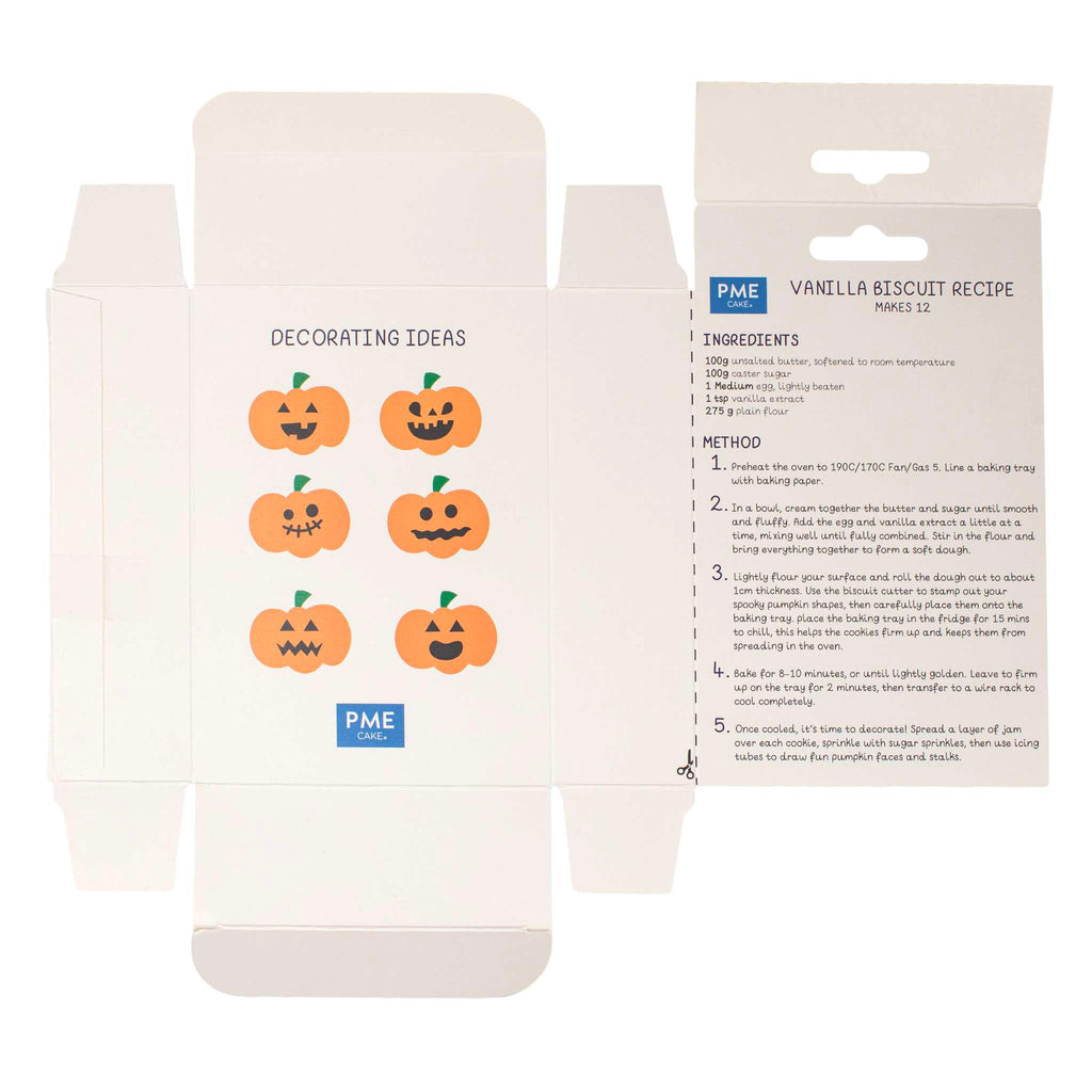 Pumpkins Biscuit Decorating Kit Pk/5 (116.7g)
